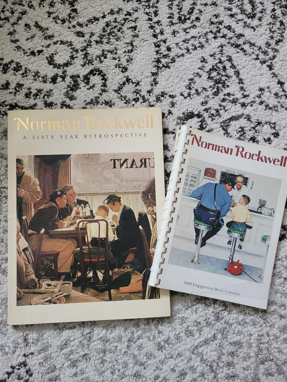 Lot Of 2 Norman Rockwell Books